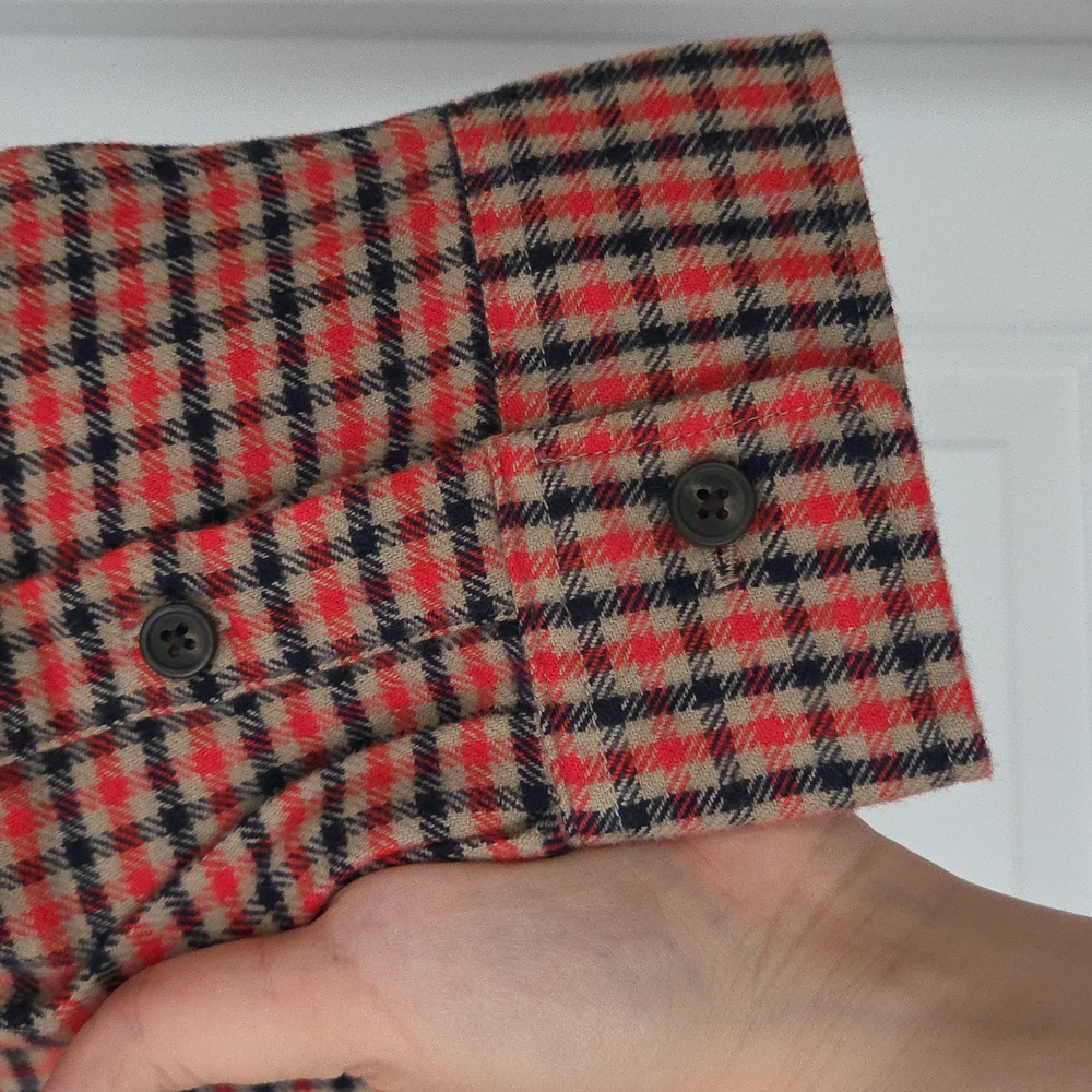 NWT Uniqlo Flannel Boxy Shirt, Red Plaid, Size M - Picture 8 of 11
